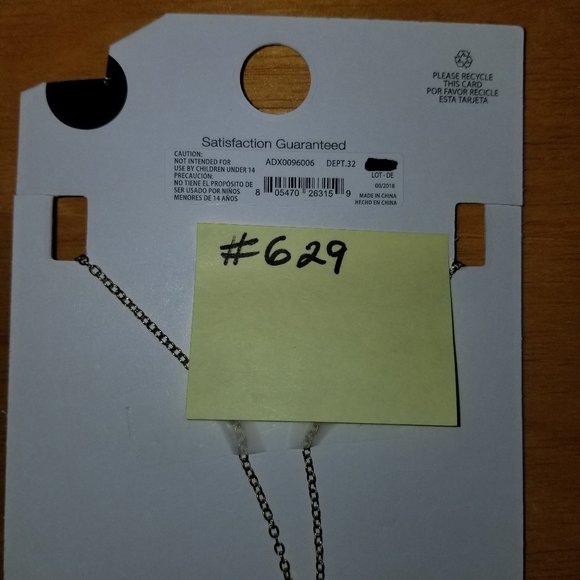 #629Z NEW Time & Tru “Gold” Grey Real Agate Neck - Picture 8 of 9